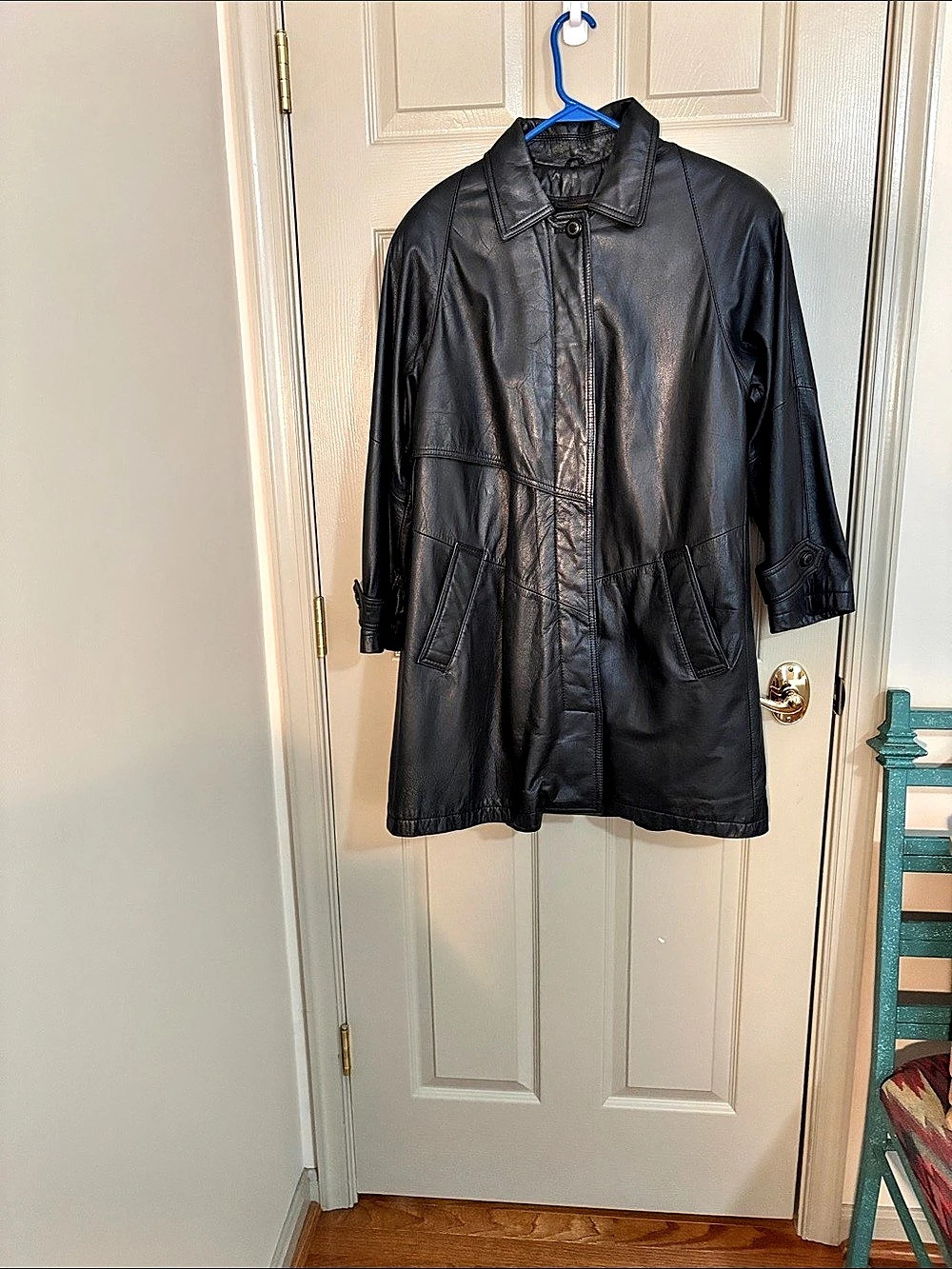 Wilsons Leather Coat Black Small